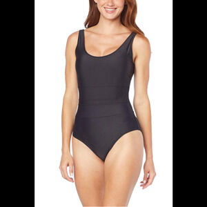 Bethenny Corset 1-piece Tank Swimsuit Blackout - Regular